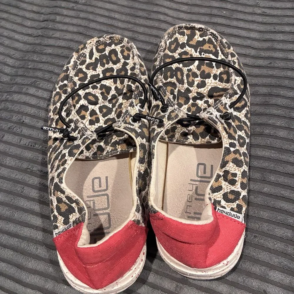 Hey Dude Girls Size Youth 2 Wendy Youth Cheetah Shoes